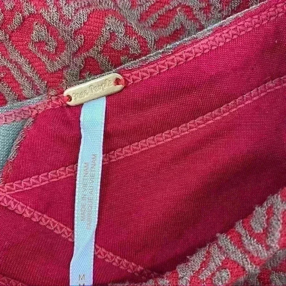 Free People Cross My Heart Bodycon Mini Dress Sz M - Picture 8 of 12